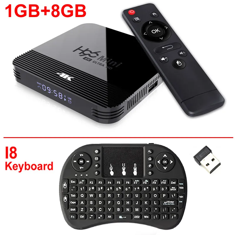 H96 мини H8 Смарт ТВ приставка Android 9,0 Rockchip RK3229A 2 Гб ОЗУ 16 Гб ПЗУ 2,4G/5G двойной wifi BT4.0 4K HDR H.265 телеприставка - Цвет: 1GB 8GB and i8