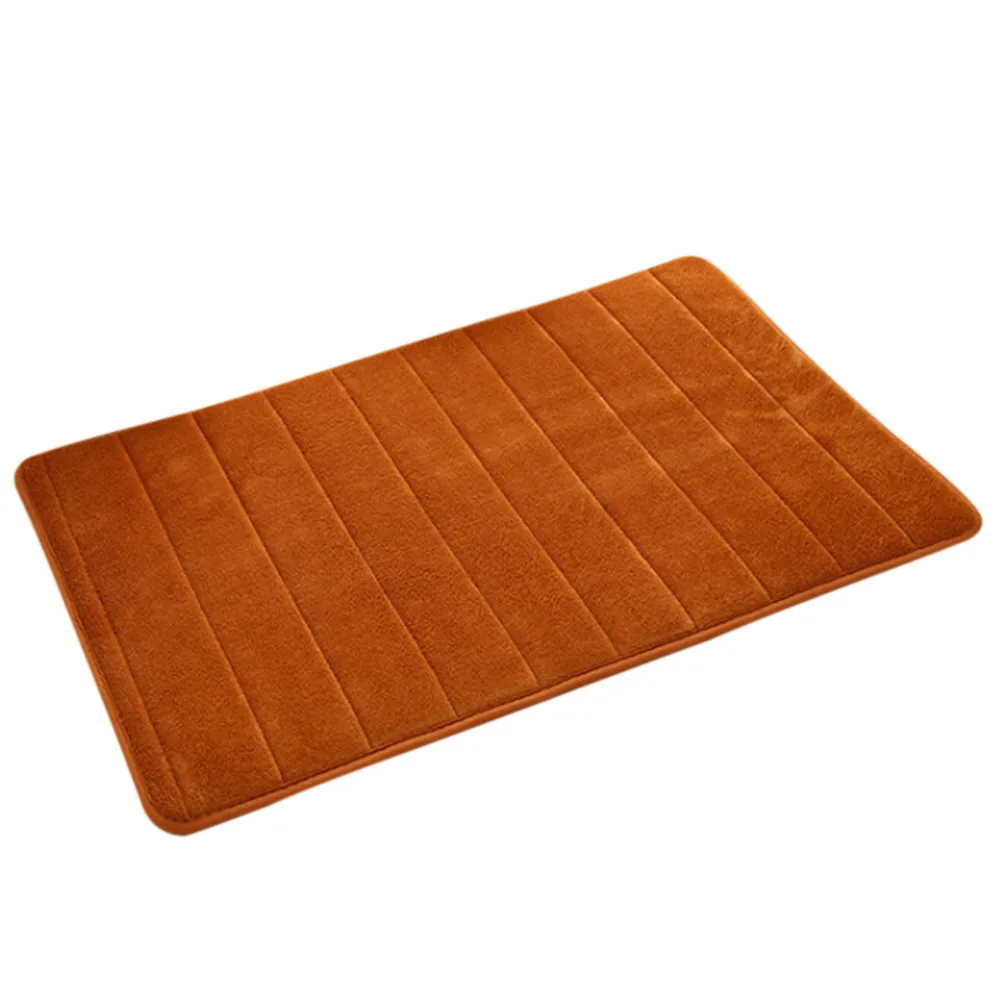 Khaki 50cmx80cm Пены памяти коврик для ванной мягкий сильный абсорбент нескользящий толстый пол коврик в ванную комнату UYT магазин - Цвет: Khaki 50cmx80cm
