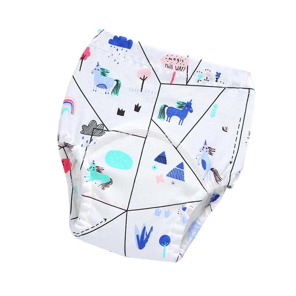 Cotton Training Pants Waterproof Toddler Potty Training Underwear for Boys and Girls Diapers Washable and Reusable Baby Nappy - Цвет: 41