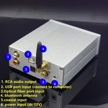 SU7 ES9038Q2M XMOS USB DAC декодер с OLED Bluetooth 5,0 Поддержка дистанционного управления