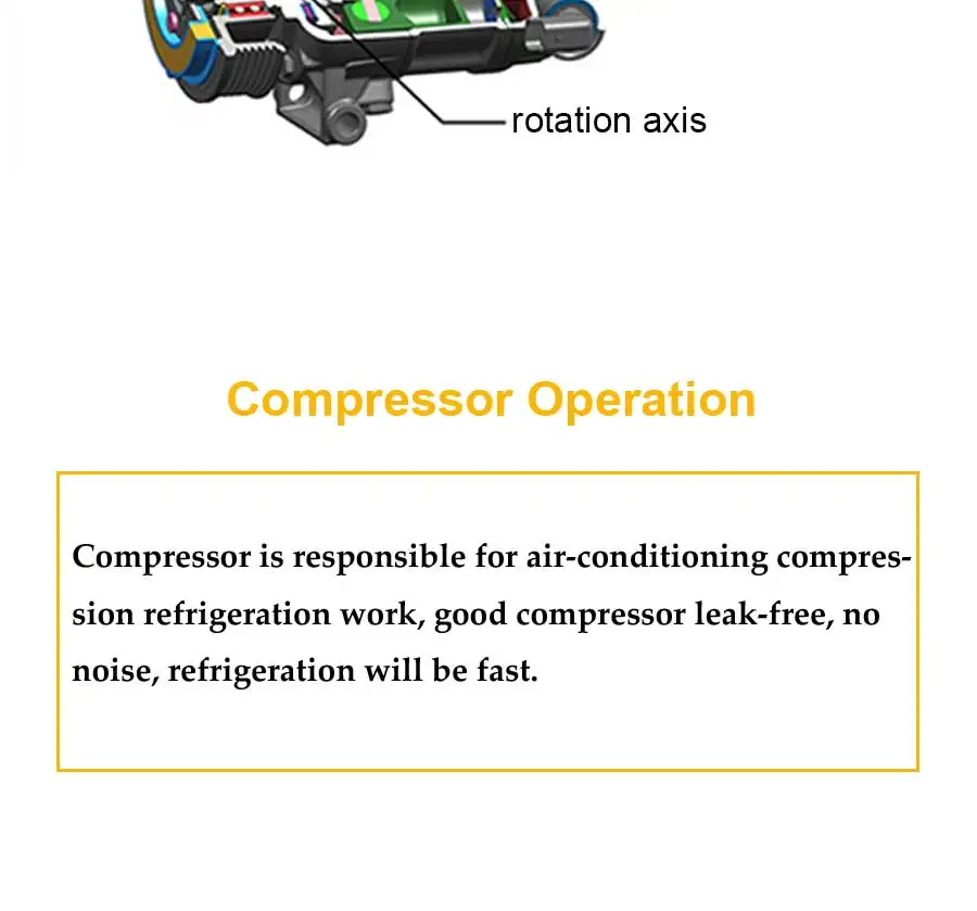 Для sd7h15 ac компрессор volvo Экскаватор Санден автомобильные запчасти для компрессора кондиционера