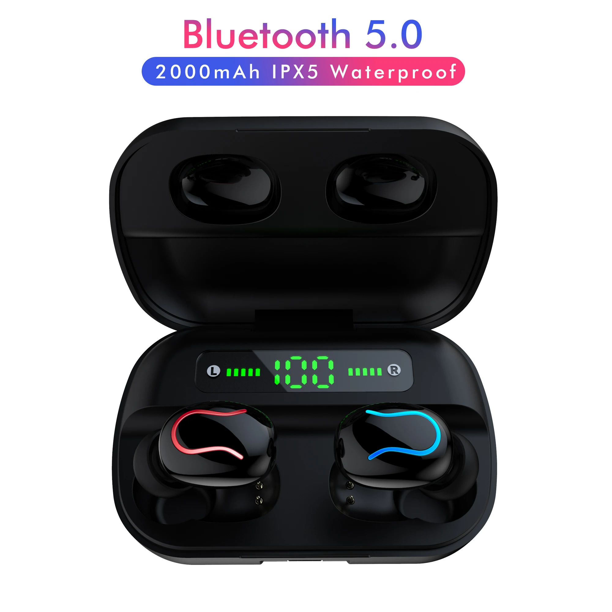 

New Q32 TWS Wireless Earphone HBQ Bluetooth 5.0 Earbuds Touch Control Headset With Mic Earpiece Gaming Headphone Sport Earphones