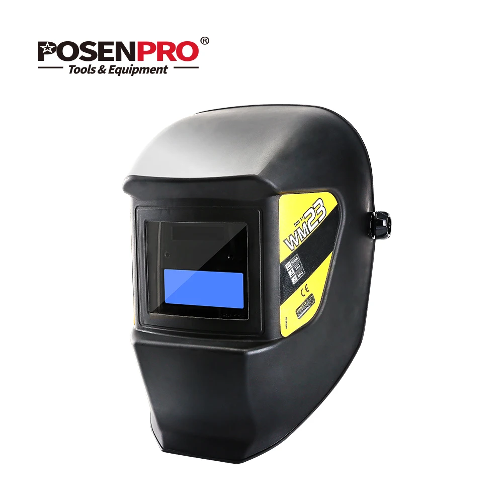 Limited  POSENPRO Black MMA MIG Welding Mask Welding Helmet for Welding Machine for soldering Welder Cap for
