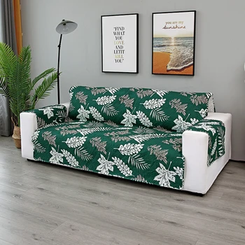 

Leaves Print Washable Sofa Couch Cover Pet Dog Kids Chair Mat Furniture Protector Reversible Removable Armrest Slipcover