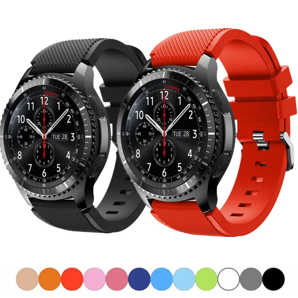 

Gear S3 Frontier Strap For Samsung Galaxy watch 46mm 42mm active 2 20mm 22mm watch band huawei watch gt strap amazfit bip