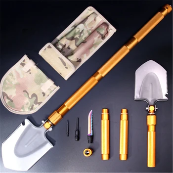 

Multifunction Garden Tools Military Portable Folding Shovel Stainless Steel Survival Spade Trowel Camping Outdoor Cleaning Tool