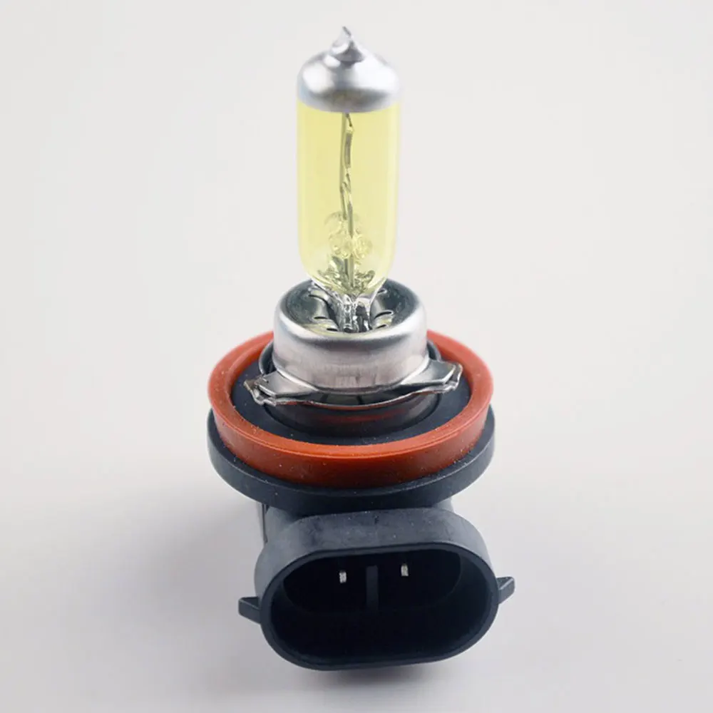 Car Halogen Lamp Car Halogen Light Super Bright Auto Halogen Light Headlight Bulb Yellow 100W Universal