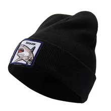 НОВАЯ шапка для животного Женская Зимний теплый вязаный головной убор для мужчин хип-хоп Skullies Bonnet унисекс gorro Прямая