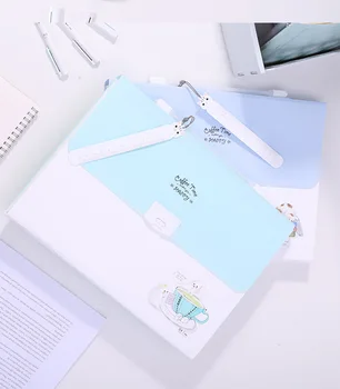

A4 Folder 13 Layer Organ Bag Information Book Classification Test Paper Bag Storage Box Multi-function Stationery K1462 J