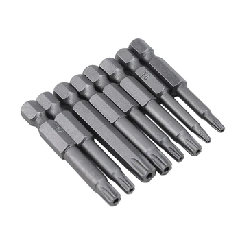 

50mm 8Pcs & 12Pcs Set Security Tamper Proof Magnetic Screwdriver Drill Bit Screw Driver Bits Hex Torx Flat Head Hand Tools