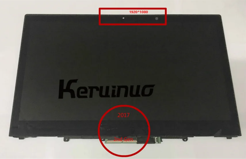 14," Full-HD сенсорный ЖК-экран дигитайзер сборка ободок для lenovo ThinkPad X1 Yoga 2nd GEN B140HAN03.6 30pin