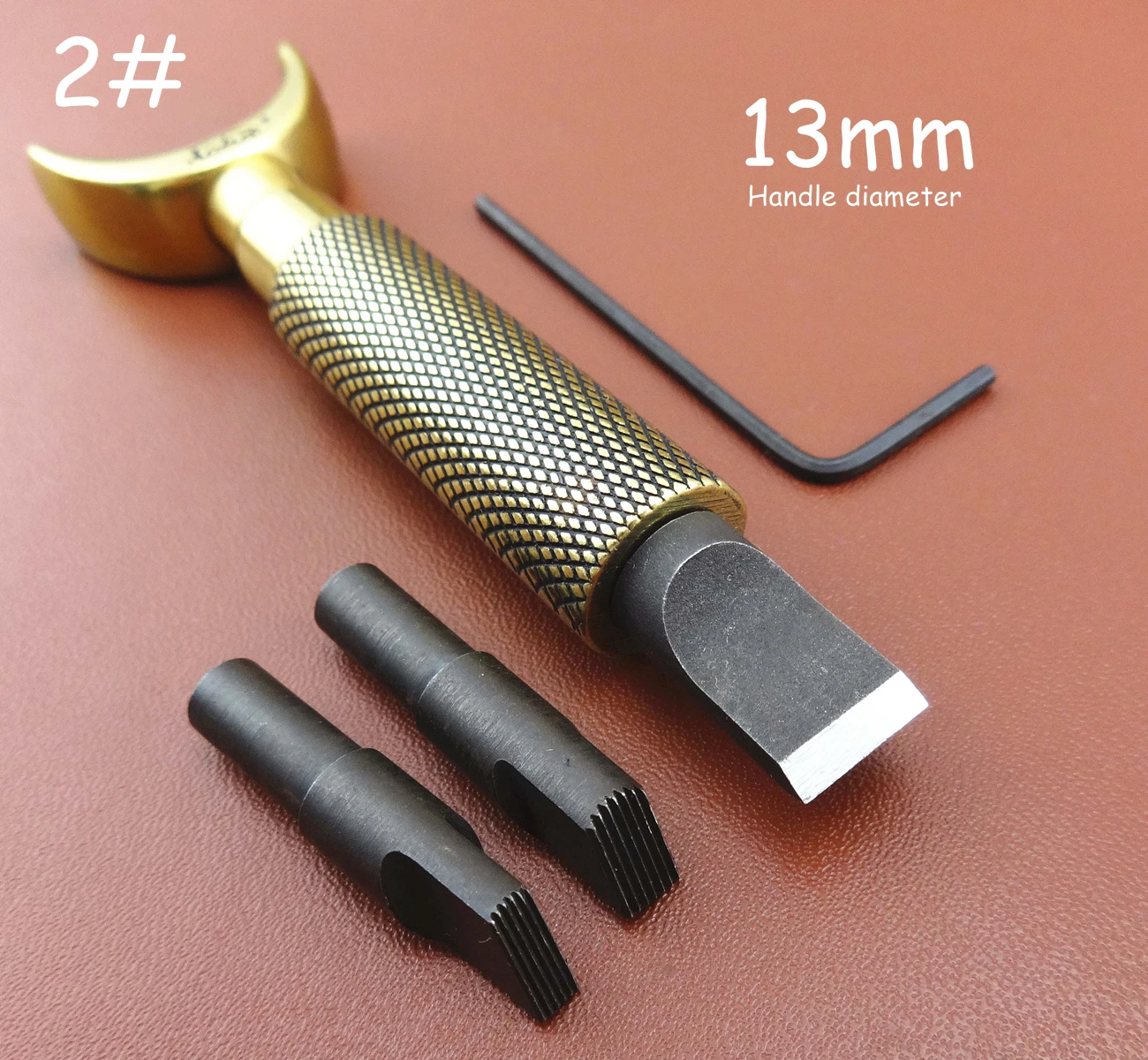 1set Leather Craft Double Bearing Swivel Carving Cutter Knife Tool Flat