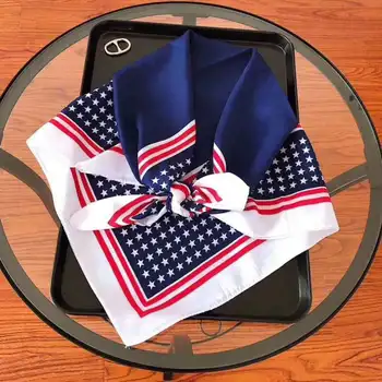 

Spring and summer 2020 women's Fashion quality Print Square scarves lady New style Muslim headscarf Sunscreen silk beach shawl
