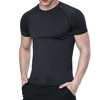 

Men summer cotton Short sleeve t shirt gyms Fitness bodybuilding T-shirts tee tops casual Print clothes
