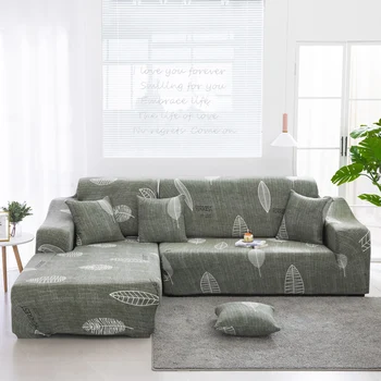 

Universal Slipcovers L Shape Couch Cover Elastic Polyester Sofa Covers Case For Living Room Stretch Futon Canape Home Decoration