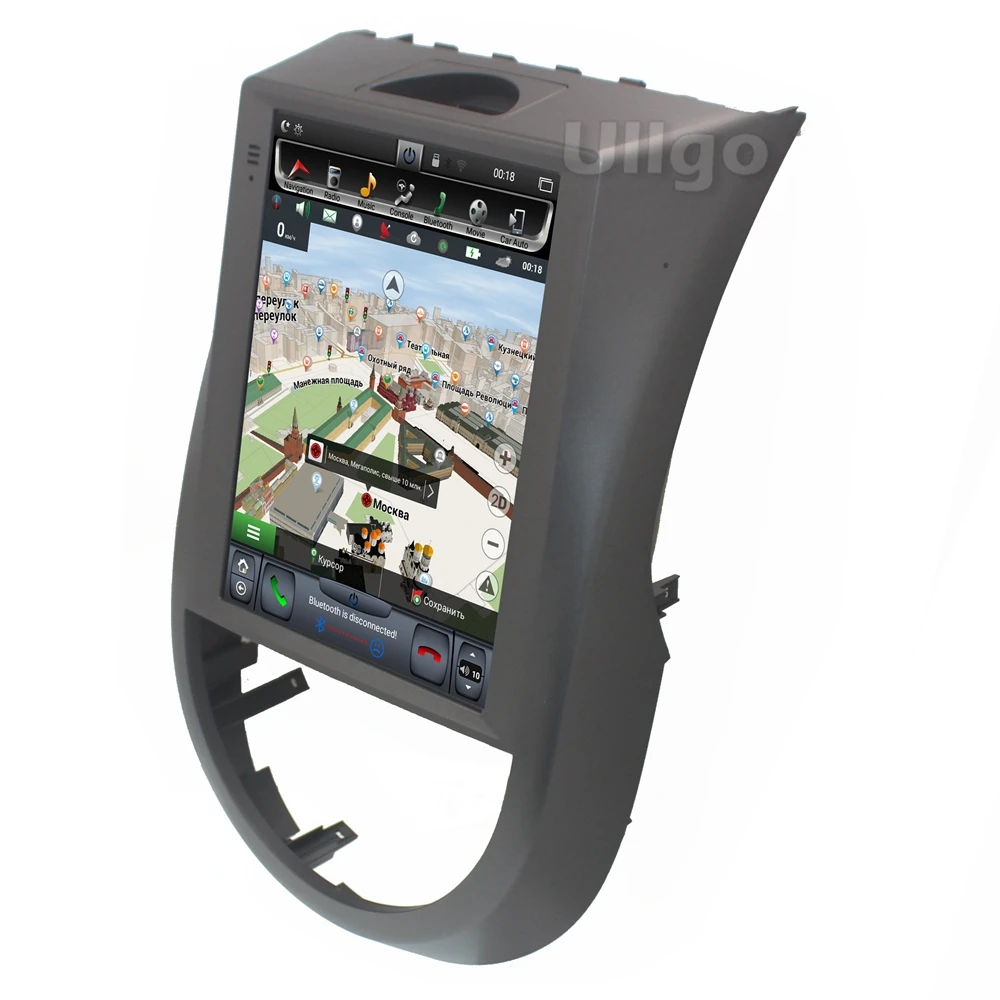 Tesla style Android 8.1 Car DVD GPS for Kia Soul Autoradio GPS Car Head Unit Navi with Radio RDS BT Wifi Mirror-link