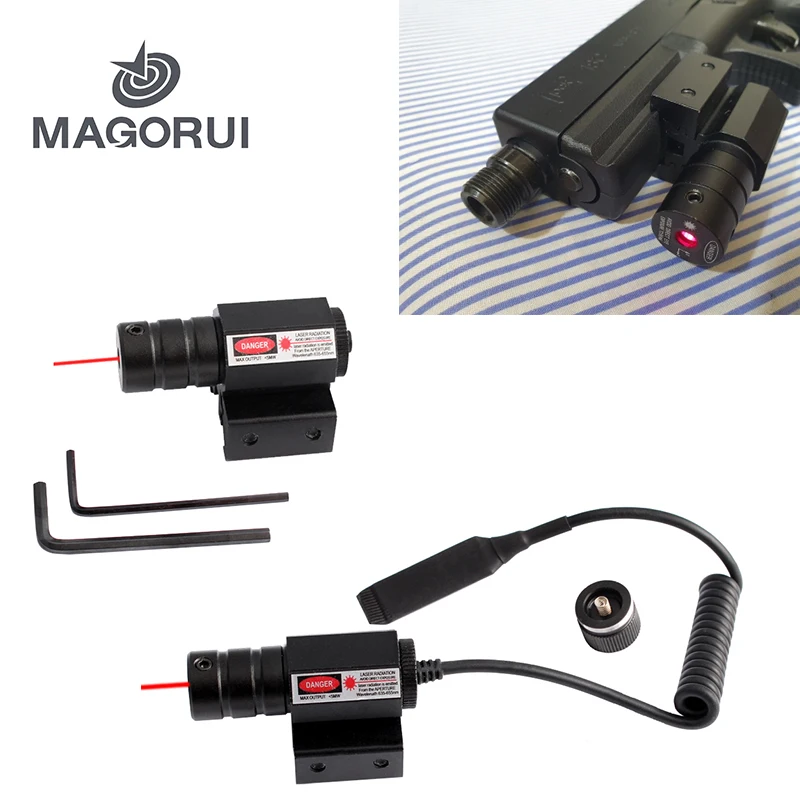 Laser Sight Red Dot MAGORUI Picatinny Tactical Rifle Hunting Adjustable for And