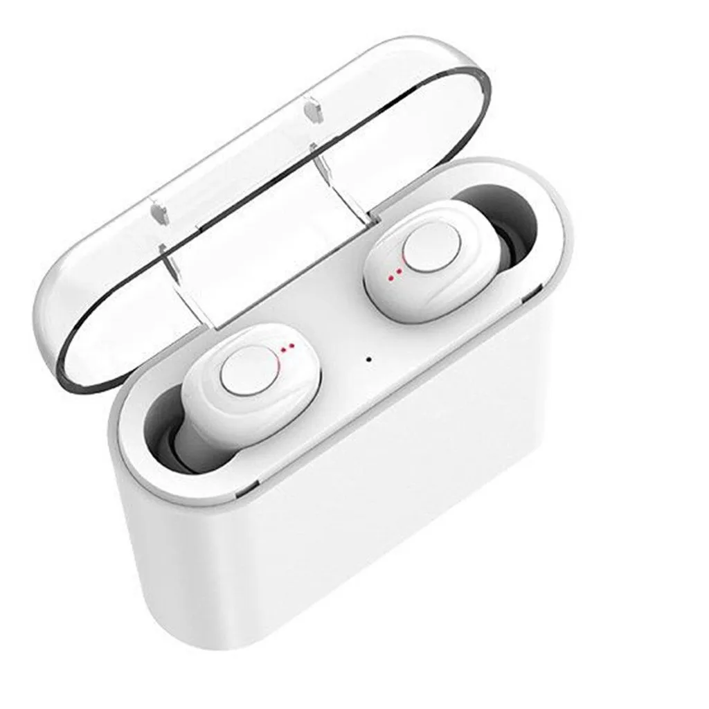 Близнецы Bluetooth 5 беспроводные наушники спортивные стерео наушники-вкладыши мини-гарнитура для iPhone для psp для samsung для HUAWEI для LG - Цвет: Белый