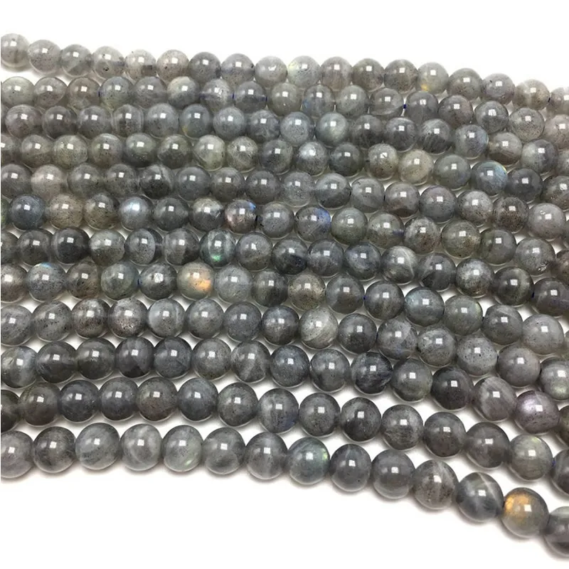 

Wholesale Natural Stone 5A Grade Blue Labradorite Round Loose Beads 15" Strand 4 6 8 10 12MM Pick Size For Jewelry
