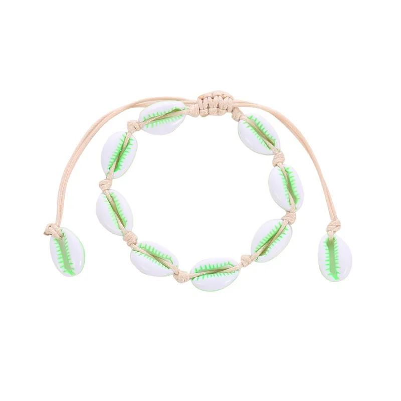 Boho Shell браслет дружбы браслеты для женщин прелестная веревка цепочка Strand браслет Femme Pulseira Mujer друзья подарки ювелирные изделия - Окраска металла: 6033