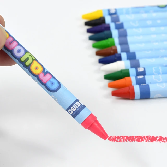 Crayons Creative Cartoon 8/12 Colors Drawing Non-Toxic Oil Pastels