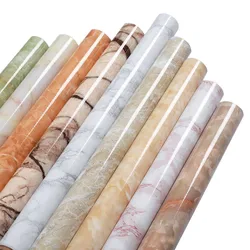 Thickened Waterproof Self-Adhesive Vinyl Wallpapers Marble Diy Stickers Oil-Proof Tile Furniture Renovation Home Decor Wallpaper
