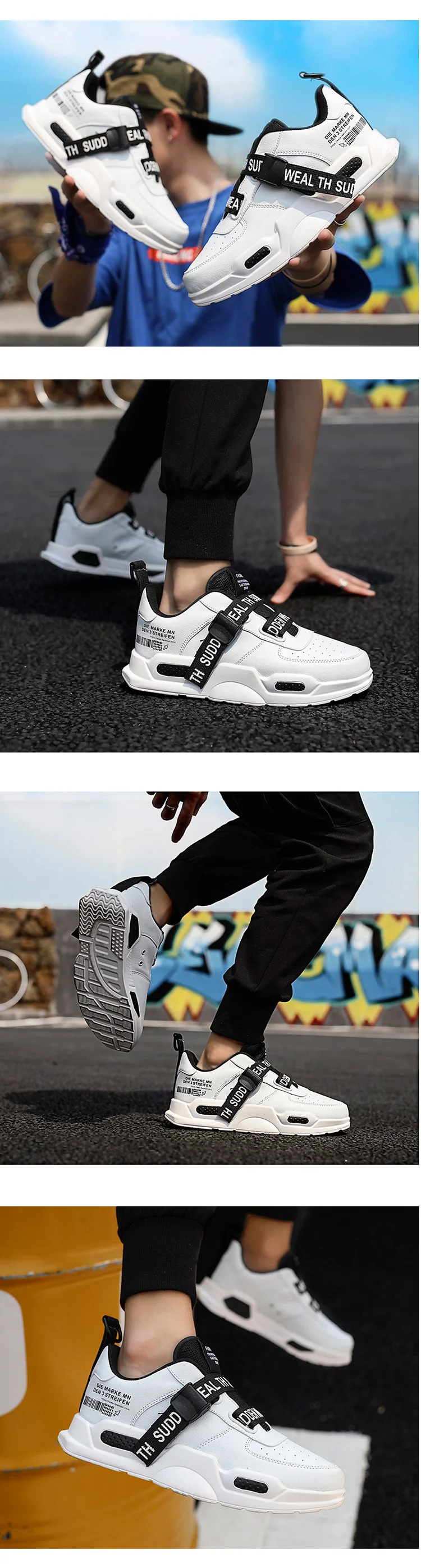Мужская повседневная обувь; брендовые кроссовки для мужчин; дышащая обувь суперзвезды из сетчатого материала; Вулканизированная обувь с пряжкой на ремешке; обувь для бега на массивном каблуке