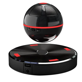 

Portable NFC Magnetic Levitation Floating 3D Stereo Bluetooth Speaker 4.1 for iPhone/Samsung EU Plug(Black)