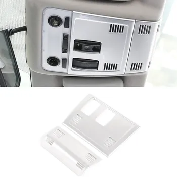 

Car Front Roof Reading Lamp Frame Decoration Cover Stickers For BMW X1 E84 2011-2015 Interior Chrome Dome Light Panel Trim