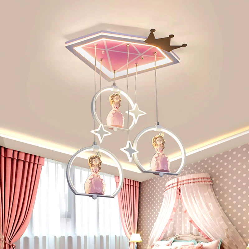 Декор для спальни в скандинавском стиле девочек светодиодные лампы комнаты