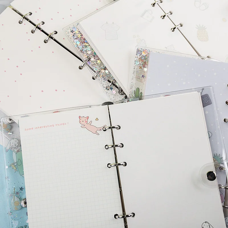 Блокнот с блестками Bullet Journal Binder Agenda DIY милый блокнот план заметки Офис школа студент канцтовары для девочек