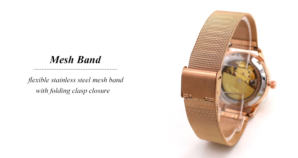 Новые модные брендовые женские Автоматические механические часы женские часы со скелетом модные часы из натуральной кожи relogio feminino