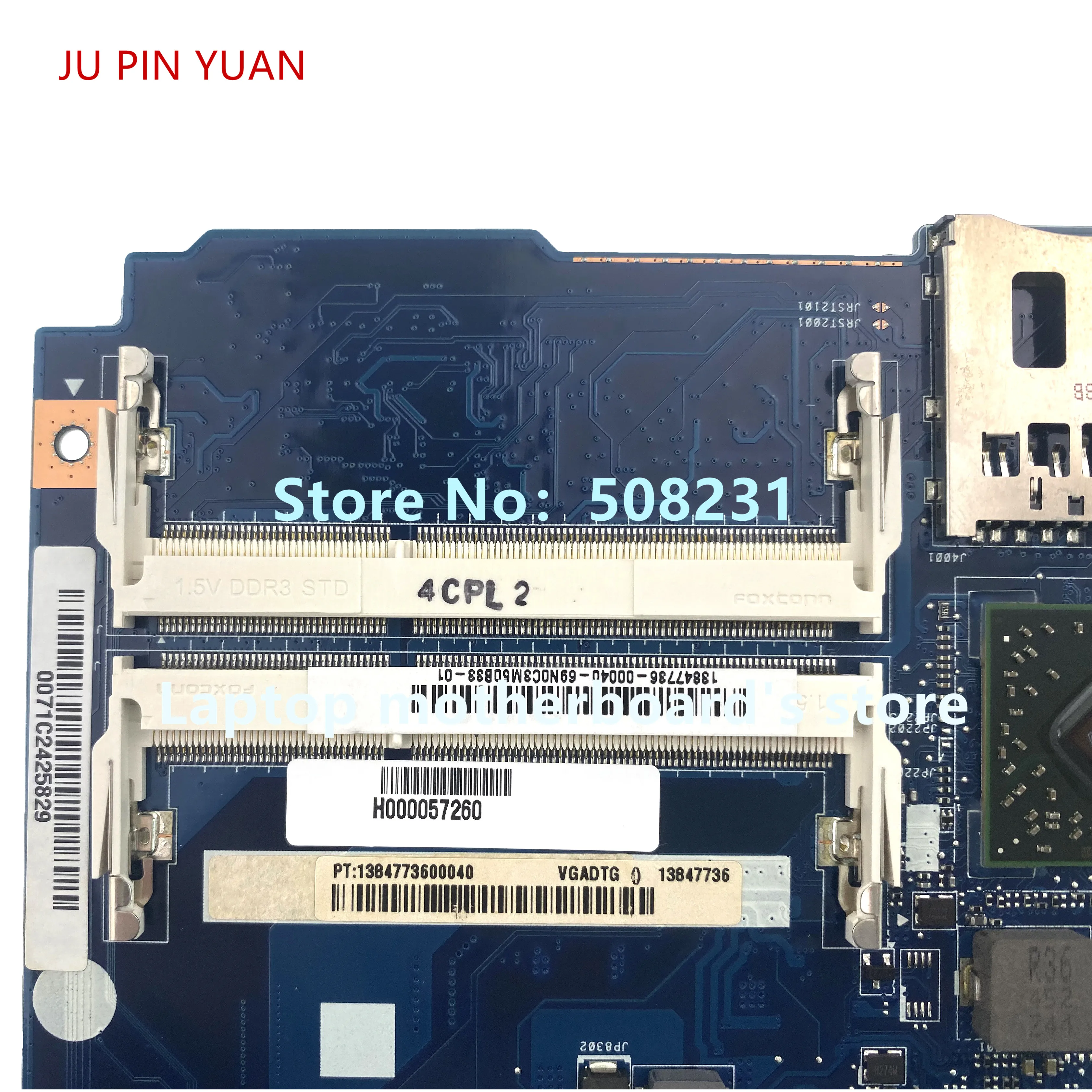 Low Price  JU PIN YUAN H000057260 laptop motherboard For toshiba Satellite L50D-A L50D Mainboard with A10-5745