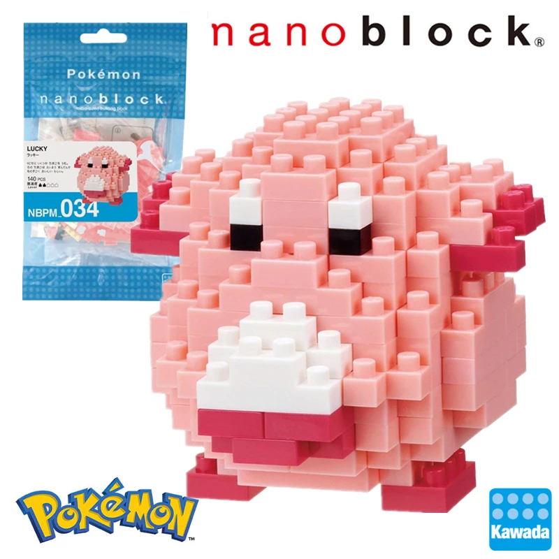 Kawada Nanoblock Покемон Пикачу аниме мультфильм 3D модель алмаз мини микро блок строительные блоки кирпичи сборки игрушки игры - Цвет: nbpm-034