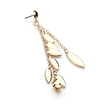 

Popular Fashion Punk Style Tassels Leaves Earrings Ear Stud