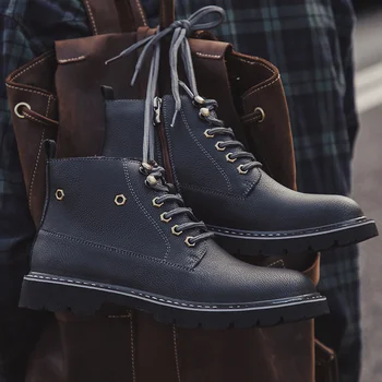 

Mens Casual Shoes Outdoor Fashion Male Shoes Comfortable Hard-Wearing Sneakers for Man Leisure Martin boots Zapatillas Hombre