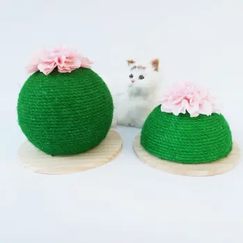 

Cat Scratching Plate Kitten Cactus Shape Funny Playing Toy Cats Scratch Sisa Card cat scratcher toy Pet Supplies C42
