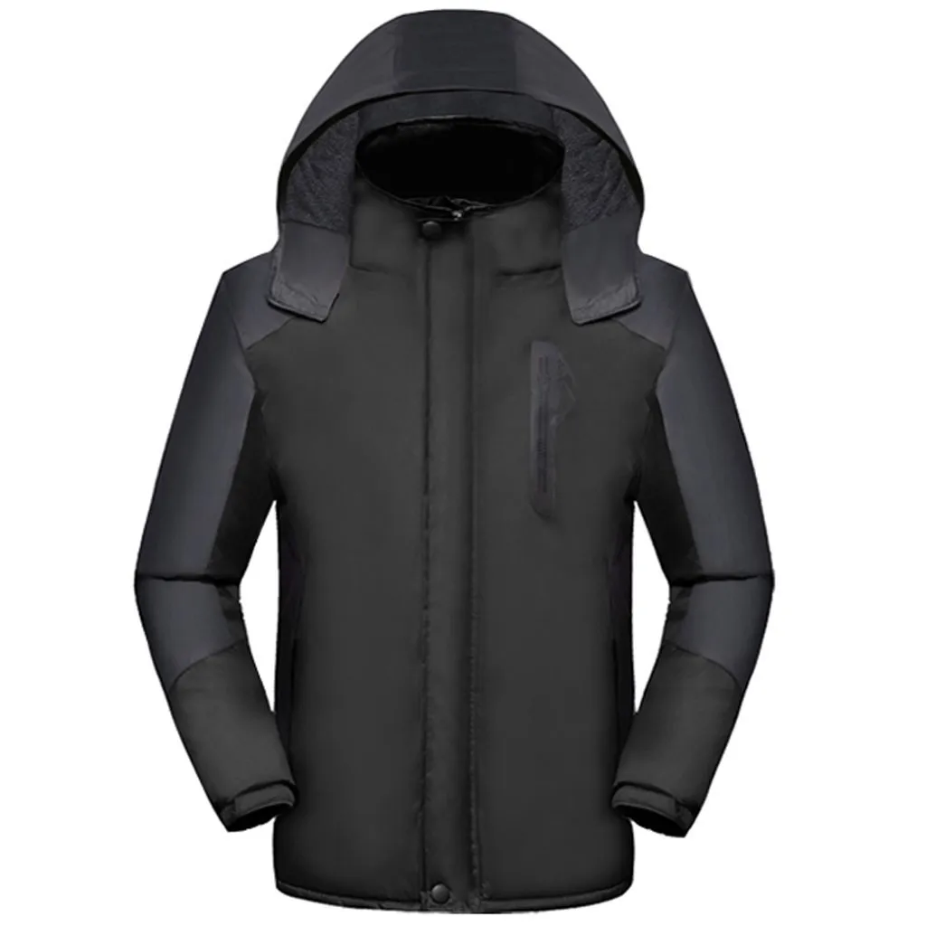 Мужское теплое пальто зимняя куртка мужская водонепроницаемая толстовка с капюшоном водонепроницаемая Съемная дышащая Спортивная уличная Толстая парка casaco masculino