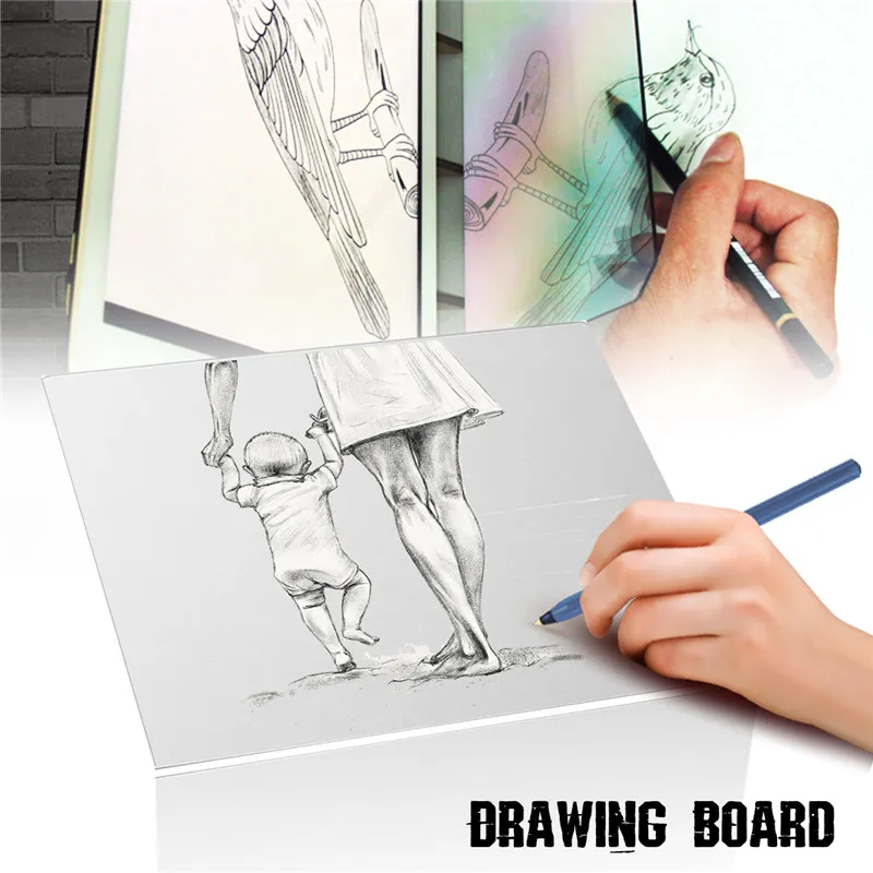 Digital Graphic Tablet Drawing Board Pad Table Sketch Drawing Linfen Board Reflection Of Mirrors Acrylic Material Tattoo