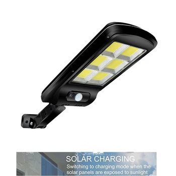

LED Motion Sensor Wall Light Waterproof 120 LED Wall Light Solar Powered LED PIR Sensor Lamp for Walkway Fence Garden 3 modes em