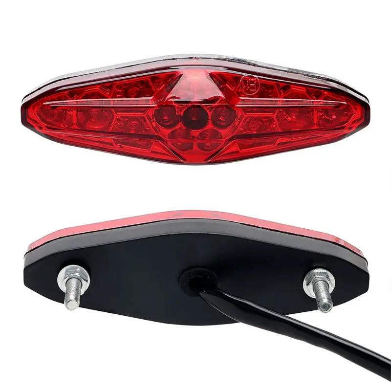

Red 15 LED Motorcycle ATV Tail Light Bike Brake Stop Rear Lamp 12V Universal Accessories