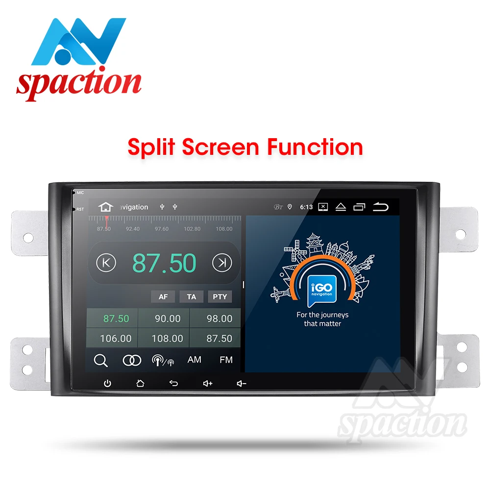 Anspaction android 9.0 car dvd for suzuki grand vitara 2006-2011 multimedia car radio stereo gps with steering wheel navigation