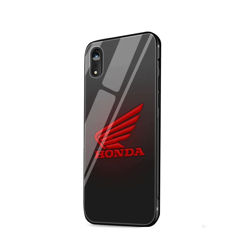 Ударопрочный чехол для телефона для iPhone 11 Pro XS MAX XR 6 6S 7 8 Plus X 5 5S SE роскошный зеркальный стеклянный чехол для Honda H Wing