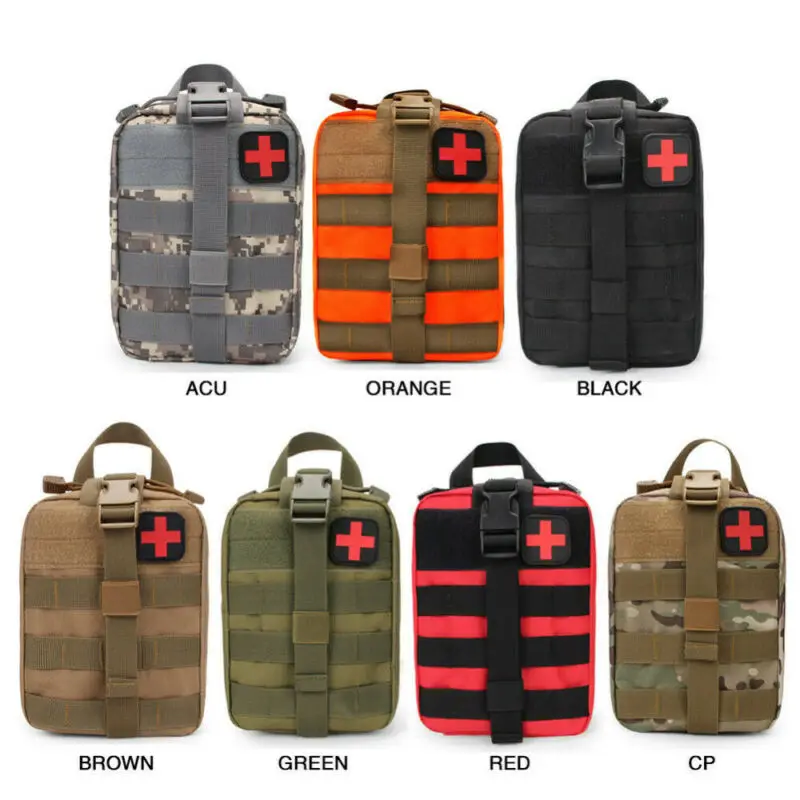 

Tactical EMT Medical First Emergency Aid Kit Outdoor Survival Molle Rip-Away Bag