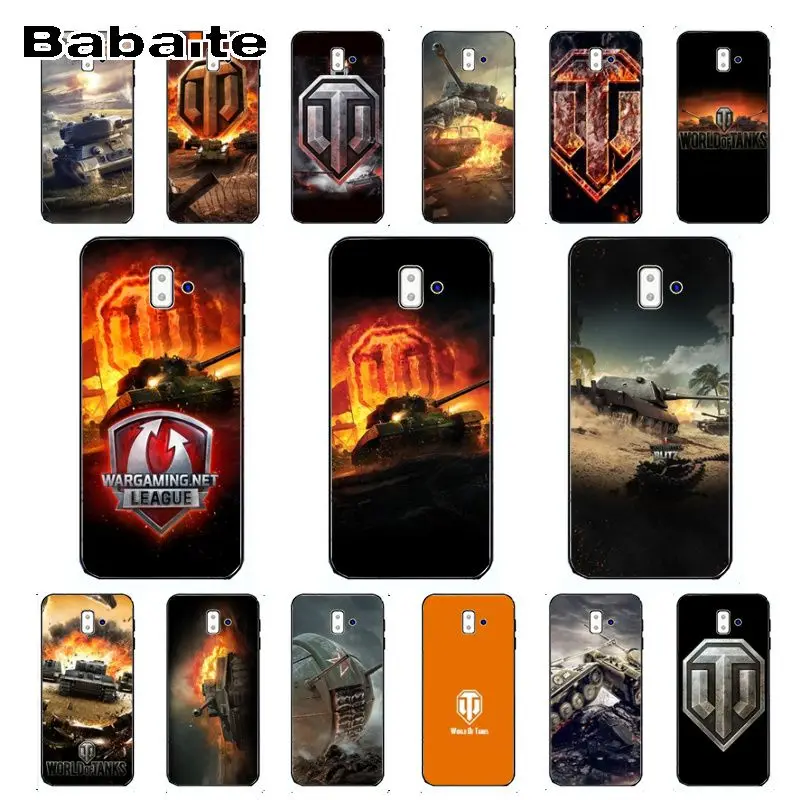 Чехол для galaxy j6 world of tanks чехол телефона с рисунком samsung Galaxy plus A6 A8 A9 A10 A30 A50 |
