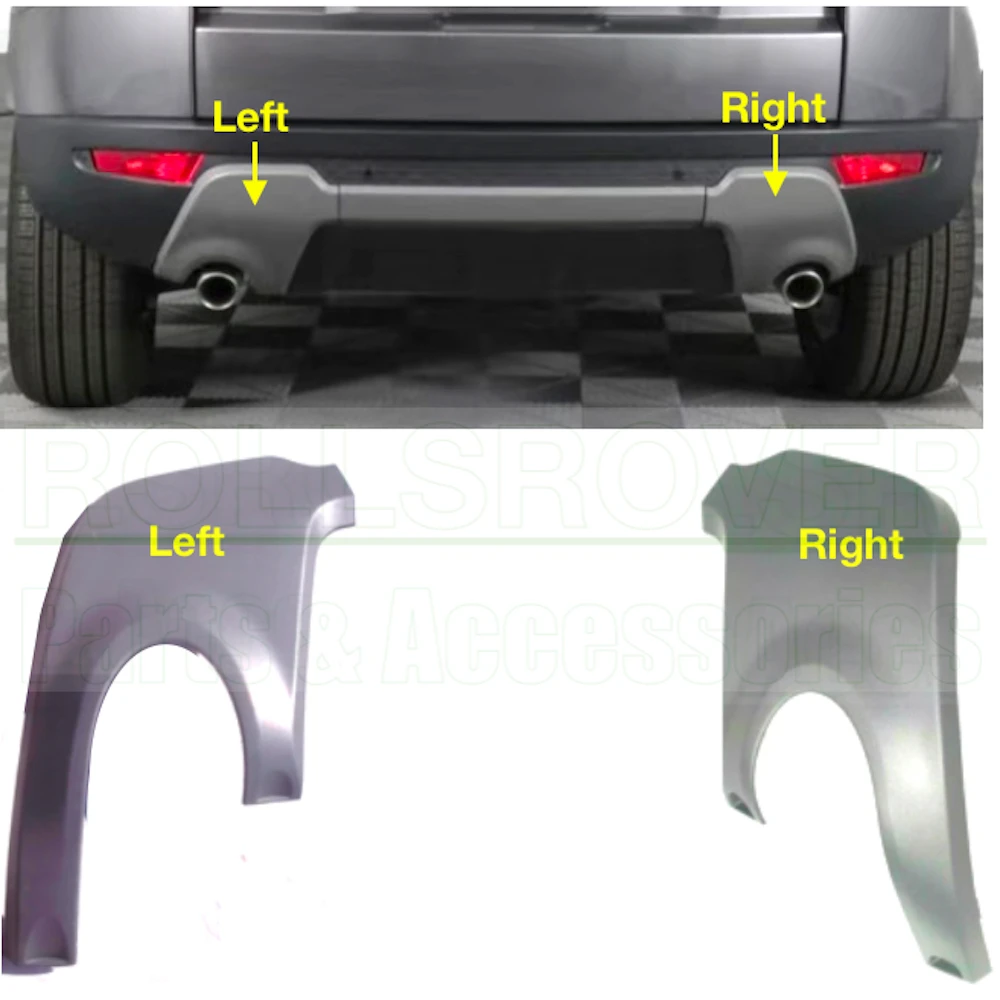 US $109.00 ROLLSROVER Rear Bumper Insert Exhaust Tube Cover For Range Rover Evoque Base Model