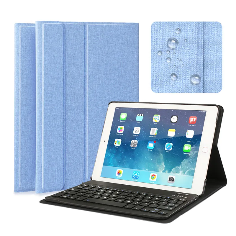 Bluetooth клавиатура чехол для ipad Air 1 2 ipad 9,7 ipad Pro 9,7 дюйма Магнитная крышка A1893 A1954 A1822 A182 - Цвет: Sky Blue