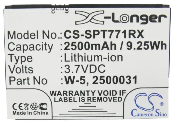 Cameron sino 2500 мАч батарея для at& T Unite UNITE-344B 2500031 2500060 W-5 для NETGEAR Aircard 782s для SPRINT AirCard 770S