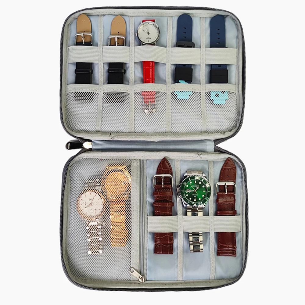 For Apple HUAWEI Xiaomi Smart Watch Strap Bag Multifunction Portable Watches Travel Case Watch Band Organizer Storage Bag Gifts