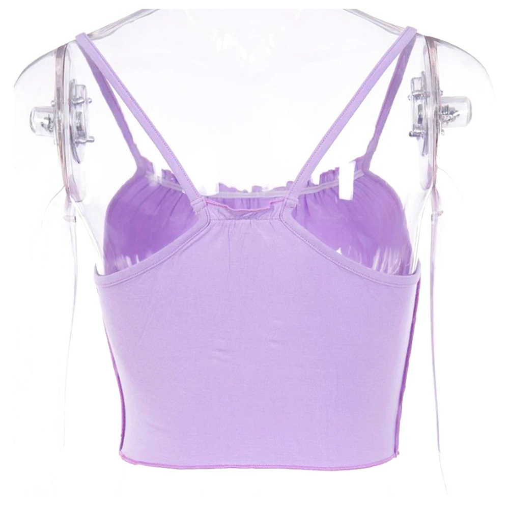 Летняя женская сексуальная майка с оборками, топ, Femme Blusa Mujer, без рукавов, без бретелек, майка, укороченный топ, женские бюстье, топы с бюстгальтером без косточек